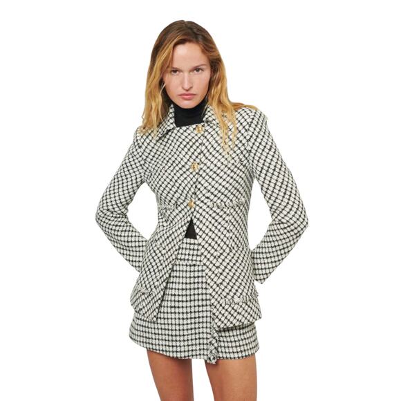 DEREK LAM 10 CROSBY Audrey Frayed Jacket 4 - Picture 2 of 13